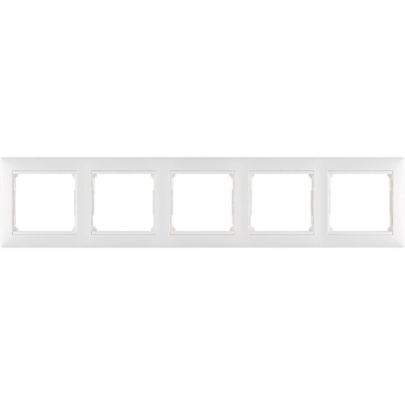 Рамка 5-м Valena горизонт. бел. Leg 774455