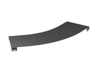 Крышка для угла горизонтального 45град. осн.200 R600 гор. оцинк. DKC LK0260HDZ
