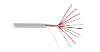 Кабель U/UTP, 10 пар, Кат.5, 24 AWG, внутренний/внешний, PVC, 305м NIKOLAN NKL 8110A-GY