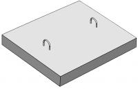 Плита ПАКС 1,4х1,4 анкерная колодца связи (В15) КОТ-2
