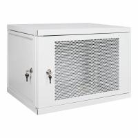 Настенный разборный шкаф 19", 600х450, с перфорированной дверцей