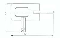 Ключ для устройства антивандального запорного колодца УАЗк-ССД