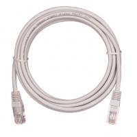 Шнур коммутационный NETLAN UTP 4 пары, медь, Кат.5e, RJ45-RJ45, LSZH, GY,  100 Mhz