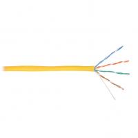 Кабель U/UTP 4 пары,Кат.5e, медь, 24AWG, внутренний, желтый, 305м NIKOLAN NKL NKL 4100A-YL