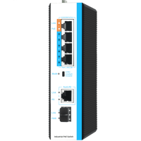 Коммутатор PoE GIGALINK GL-SW-G005-05PSG-I(PD) 4 порта, 48В, 60-120 Вт (без БП))