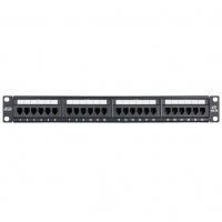 Патч-панель 19" EC-URP-24-UD2, 1U, Кат.5e, 24хRJ45/8P8C