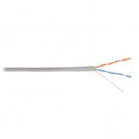 Кабель U/UTP 2 пары, медь, 24AWG, 305м NIKOLAN NKL 2115A-GY