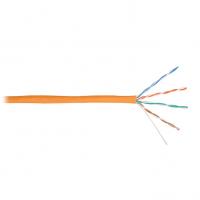 Кабель U/UTP 4 пары, Кат.5e, медь, 24AWG, внутренний, LSZH нг(А)-HFLTx, оранжевый, 305м NIKOLAN NKL 4100C-OR