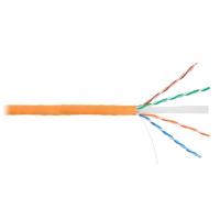 Кабель U/UTP 4 пары, Кат.6, медь, 23AWG, внутренний, LSZH нг(А)-HFLTx, оранжевый, 305м NIKOLAN NKL 4140C-OR