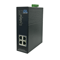 Коммутатор PoE GIGALINK GL-SW-F203-04PSG-I 4 порта 100Мбит/с, 48В, 120 Вт (без БП)
