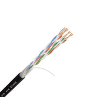 Кабель NetLink NL-CU UTP 4PR STANDART 24 AWG CAT5e ВНЕШНИЙ ЧЕРНЫЙ бухта 25м