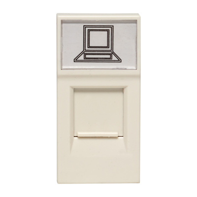 Розетка RJ45 кат, 5e, 1 модуль EKF