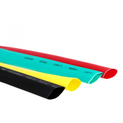 Термоусаживаемая трубка ТУТ 2/1 жел-зел EKF PROxima