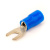 Наконечник вилочный изолированный 1.5-2.5кв.мм А=4.1мм син. (уп.100шт) DKC 2B14P Наконечник вилочный изолированный 1.5-2.5кв.мм А=4.1мм син. (уп.100шт) DKC 2B14P