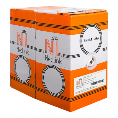 Кабель Netlink UTP 4PR STANDART 24AWG CAT5 305м. внутренний (LSZH)