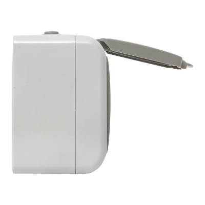 Мурманск Розетка 2-местная 16А с заземлением с крышкой IP54 серый с защитными шторками EKF