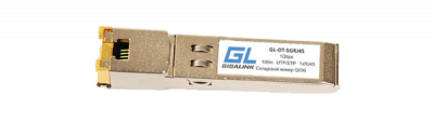 Модуль SFP GIGALINK GL-OT-SGRJ45(100mb), 100 Мбит/с, UTP, RJ45, DDM, до 100 м