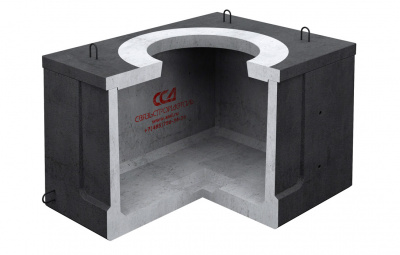 Колодец ККСр-1-10(80) ГЕК-ССД (В20) в битумно-латексной гидроизоляции