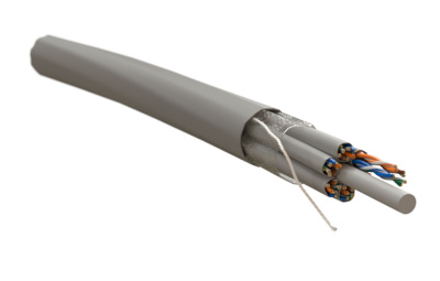 Кабельная сборка категория 5e Hyperline UUTP4x6W-C5E-S24-IN-LSZH/LSZH-GY C 6 неэкранированных кабелей U/UTP 4х2х0,51 (24 AWG), однопроволочные 458436 