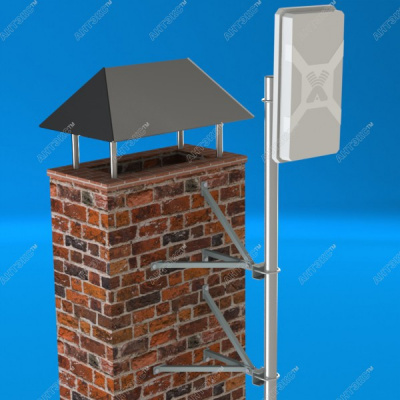 KSUM-220 комплект стеновых кронштейнов для мачты/ вылет 240мм