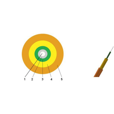 FK-SX-3мм, SIMPLEX, PVC G.657A2, 1 волокно