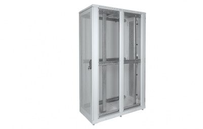 Шкаф телекоммуникационный напольный серверный 19",33U(600x1000) , ШТ-НП-С-33U-600-1000-ПП передняя,задняя двери перфорированные ССД