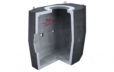 Колодец ККСр-3-10 ГЕК-ССД (В25) в битумно-латексной гидроизоляции