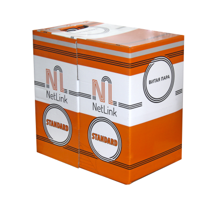 Кабель Netlink FTP 4PR STANDART 24AWG CAT5е 305м. белый внутренний