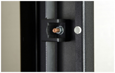 Шкаф телекоммуникационный напольный 19",18U(600x600), ШТ-НП-М-18U-600-600-С-Ч, передняя дверь стекло, черный ССД