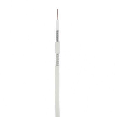 Кабель коаксиальный RG-6, EC-C2-32123A-WT-1, белый, 100м