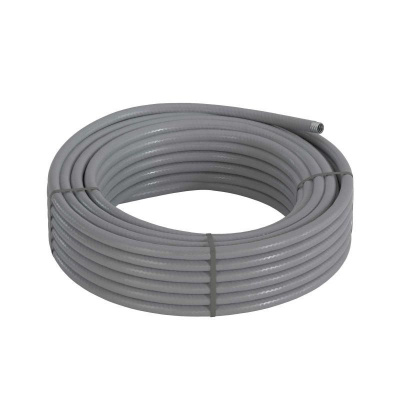 Металлорукав в ПВХ изоляции гладкой DN 26мм Dвн.=26.5мм Dнар.=34мм без протяжки сер. (уп.25м) DKC 6070R-32