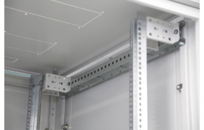 Шкаф телекоммуникационный напольный 19",42U(800x800), ШТ-НП-42U-800-800-С, передняя дверь стекло ССД