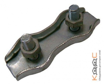 Зажим троса плоский оцинк. Duplex 6 мм х 2 (упак. 100 шт.)