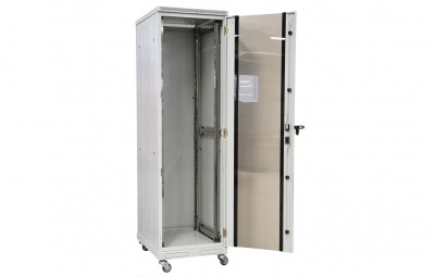 Шкаф телекоммуникационный напольный 19",33U(600x1000), ШТ-НП-33U-600-1000-С, передняя дверь стекло ССД