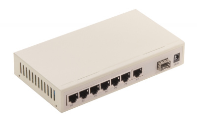 Коммутатор GIGALINK GL-SW-F011-07S, 7 портов 100Мб/с, 1xSFP 100 Мбит/с, управляемый