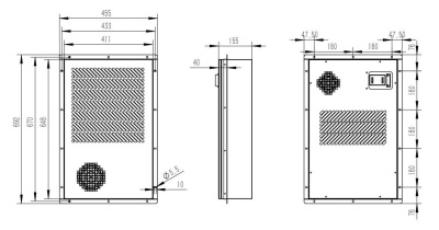 Кондиционер настенный (навесной) 800 Вт, 220В/50Гц, SAC01-08