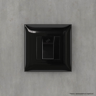 Диммер кнопочный СП Avanti "Черный квадрат" DKC 4402343
