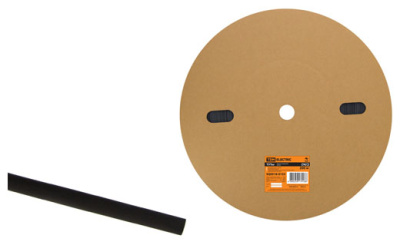 Термоусаживаемая трубка ТУТнг 4/2 черная (200 м/ролл) TDM