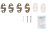 Комплект для ввода 7-10 мм ОК в овальный патрубок муфты МОГ-Т-4 и МПО-Ш1 ССД Комплект для ввода 7-10 мм ОК в овальный патрубок муфты МОГ-Т-4 и МПО-Ш1 ССД