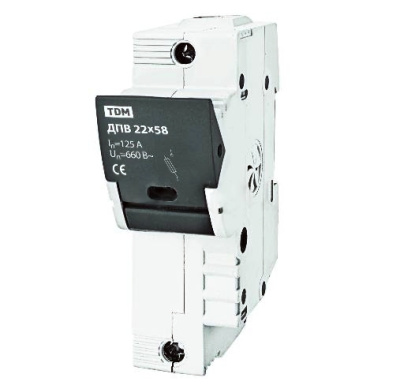 Держатель плавких вставок ДПВ 22х58 3П TDM