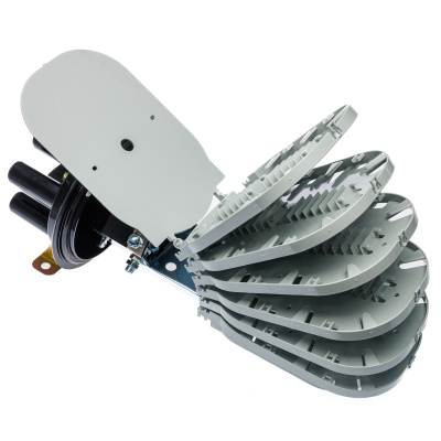 Тупиковая оптическая муфта GJS-R (144 волокна, с крепежем)