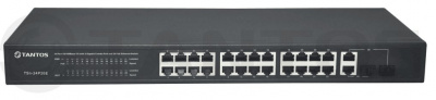 Коммутатор Tantos TSn-24P26E-F, 24 порта PoE 250Вт