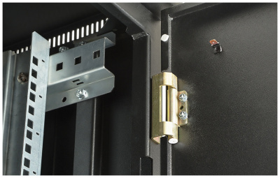 Шкаф телекоммуникационный напольный 19",18U(600x800), ШТ-НП-М-18U-600-800-М-Ч, передняя дверь металл, черный ССД