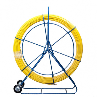 Протяжка для кабеля УЗК на тележке, стеклопруток, D=11 мм, бухта 100 метров