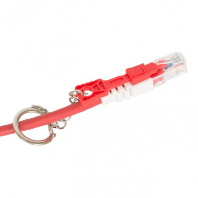 Шнур коммутационный NMC-PC4UE55B-xxx-CS-RD, кат. 6, красный.с замком