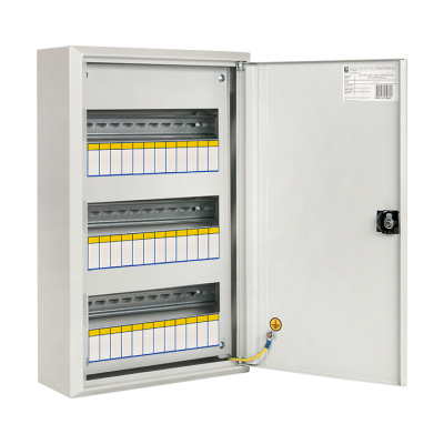 Щит распред, навесной ЩРН-36 пласт, замок (480х300х120) IP31 EKF PROxima