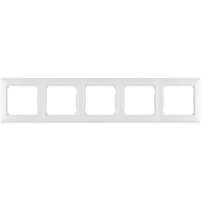 Рамка 5-м Valena горизонт. бел. Leg 774455