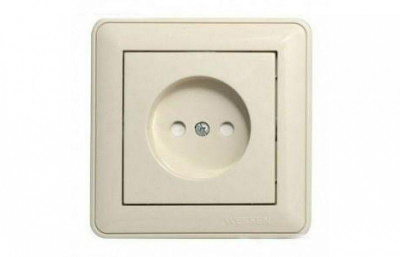 Розетка 1-м СП W59 16А IP20 с заземл. защ. шторки в сборе сл. кость SE RS16-152-28