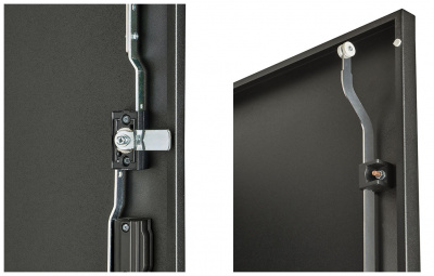 Шкаф телекоммуникационный напольный 19", 24U(800x1000), ШТ-НП-М-24U-800-1000-М-Ч, передняя дверь металл, черный ССД