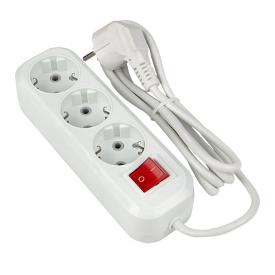 Удлинитель "Эксперт" 3 гнезда 5 метров 16А/3,5кВт с выключателем и заземлением ПВС 3х1 EKF PROxima